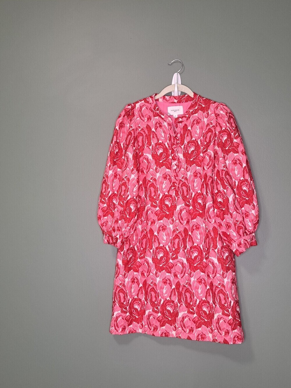 Pomander Place Samantha Pink Jacquard Dress Medium NWOT - Picture 2 of 6